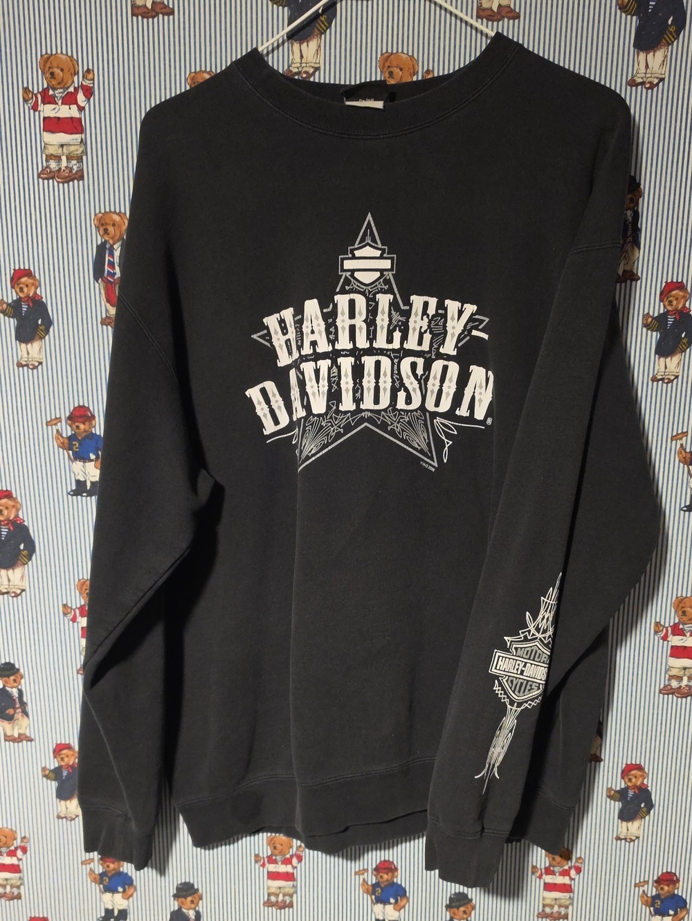 Vintage Y2k Harley Davidson Japan Crewneck Sweatshirt Xl